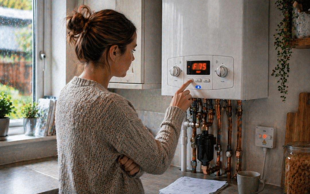 Lady-in-Kitchen-boiler-won't-fire-but-has-power
